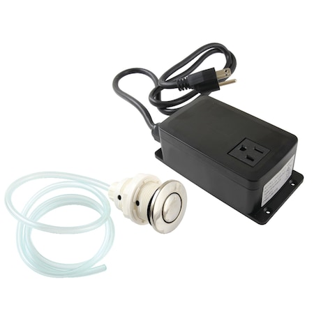 Kingston Brass Single Outlet Garbage Disposal Air Switch Kit, Polished Nickel KASK316